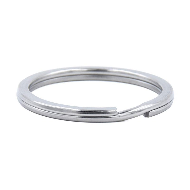 Auerllcy Key Rings, 304 Stainless Steel Round Flat Split Keychain Ring for Car Keys Organization DIY Attachment - Bulk Pack of 24 PCS, 1.26inch/32mm. (24) - Image 4